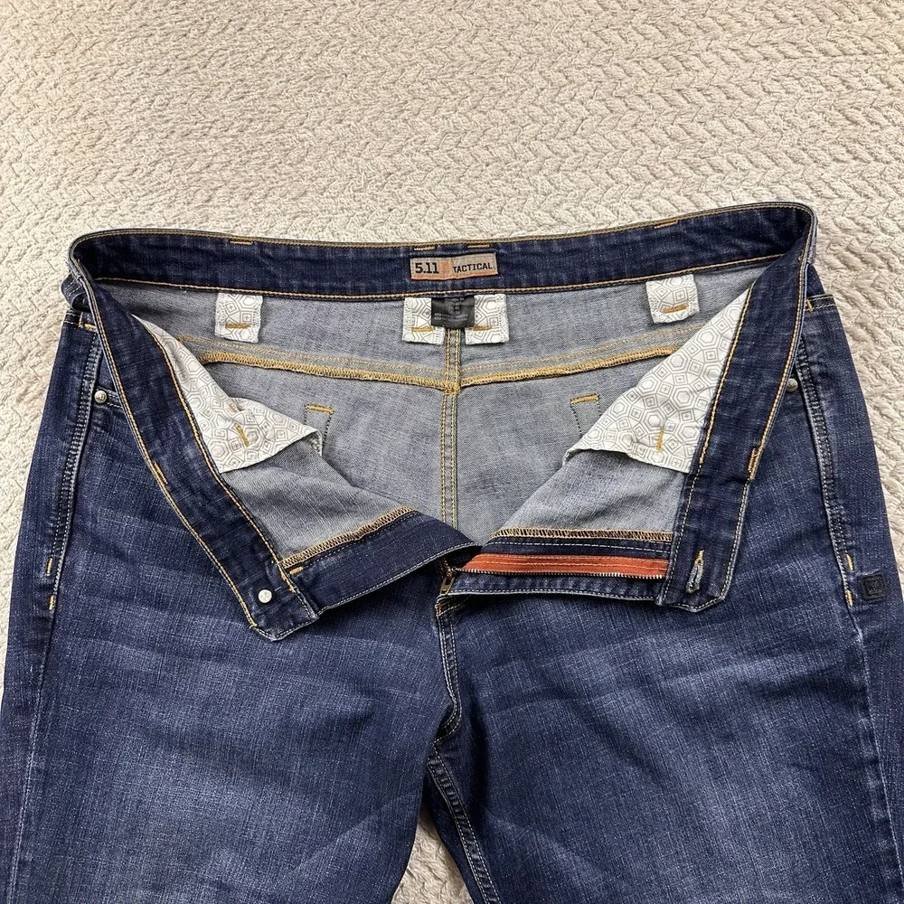 511 Tactical Jeans Men's 40x36 Tall Blue Defender Straight Leg Workwear Country